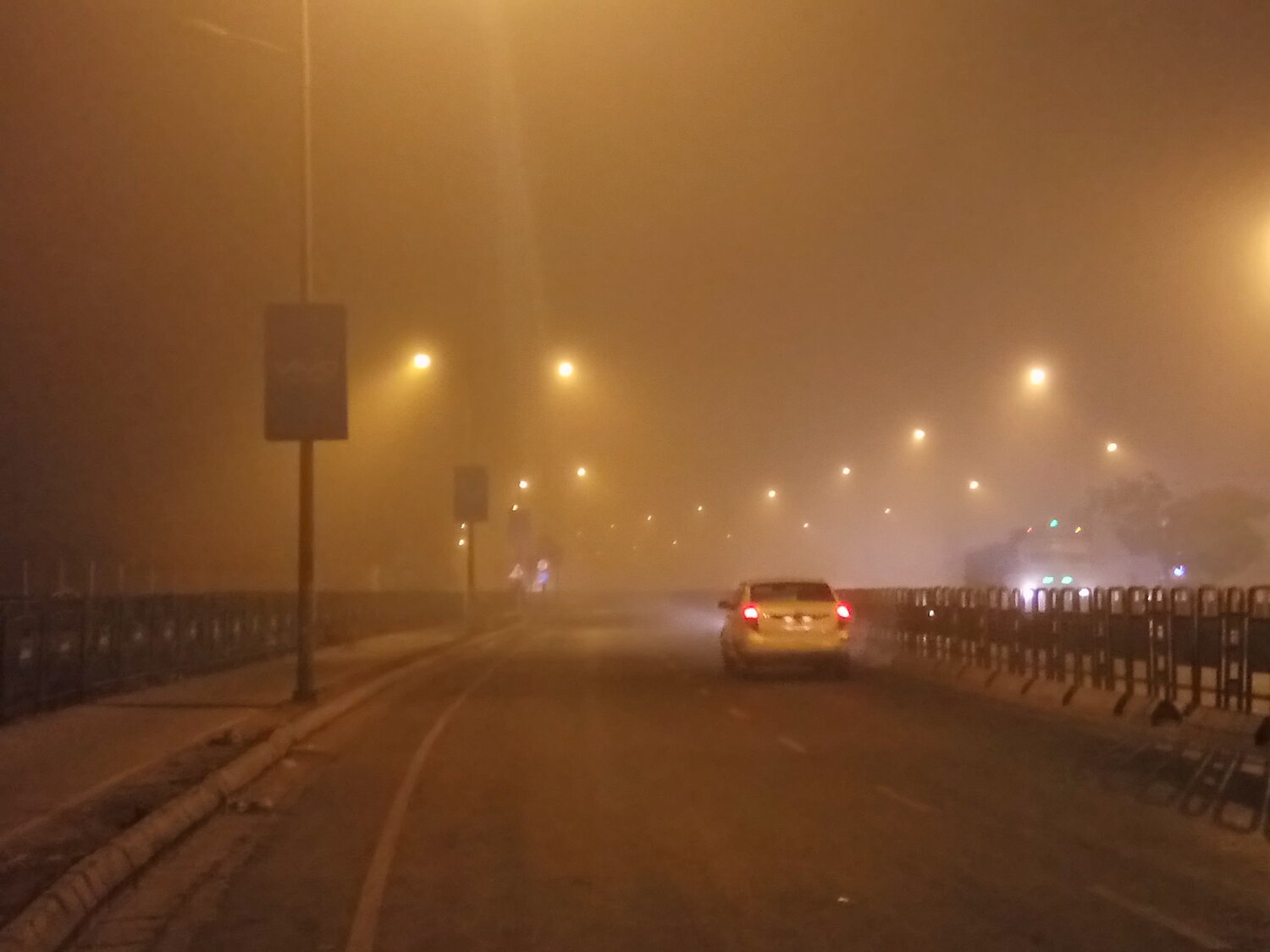 midnight fog at rajkot