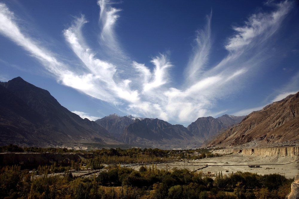 Landscape of Gilgit Valley Pakistan