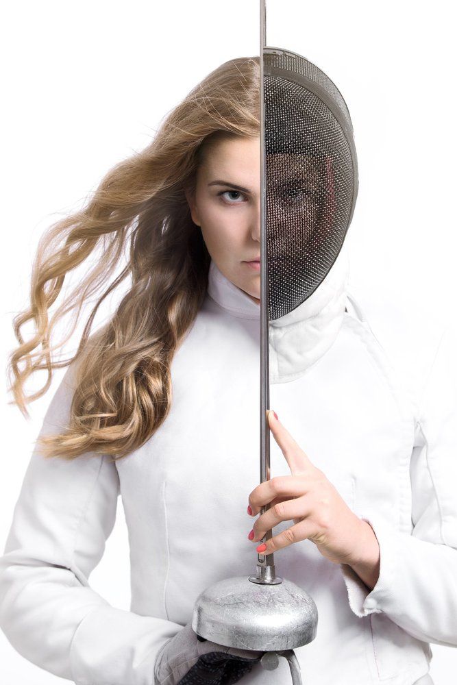 Фехтование. Портрет.