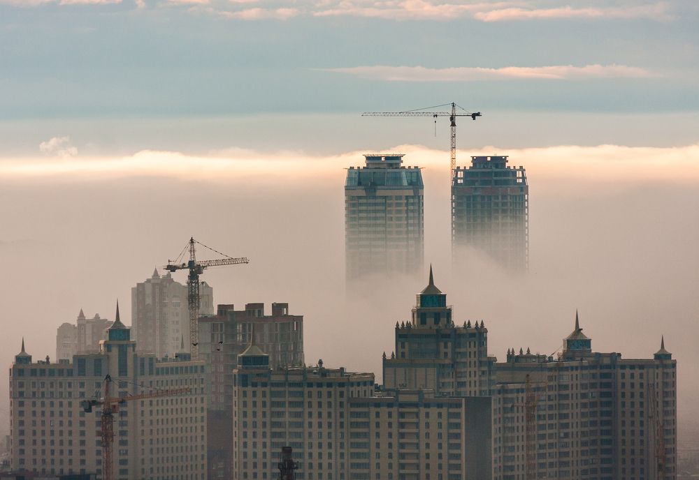 Город в тумане