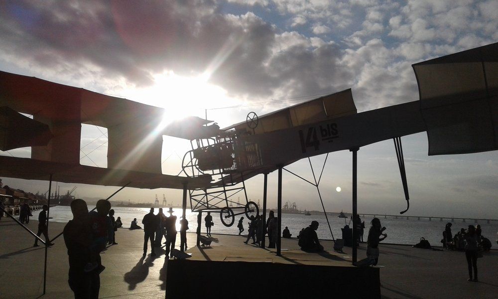 The first plane.