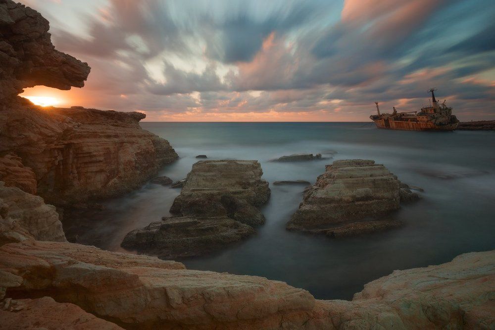 Заход солнца