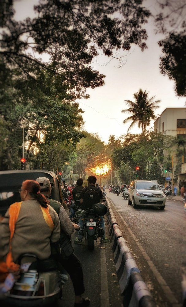 An evening rush
