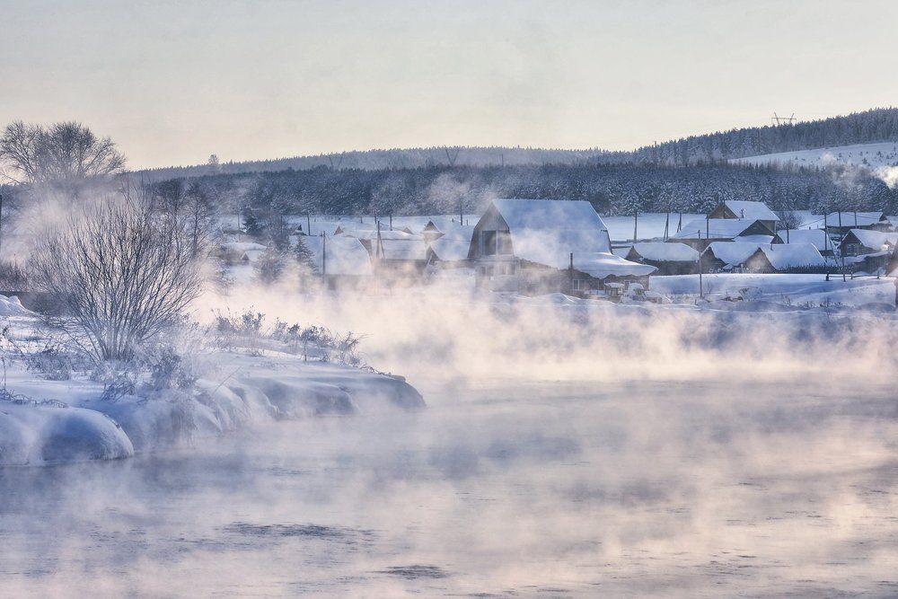 Январь в деревне