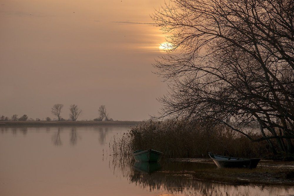 Нежные краски заката.