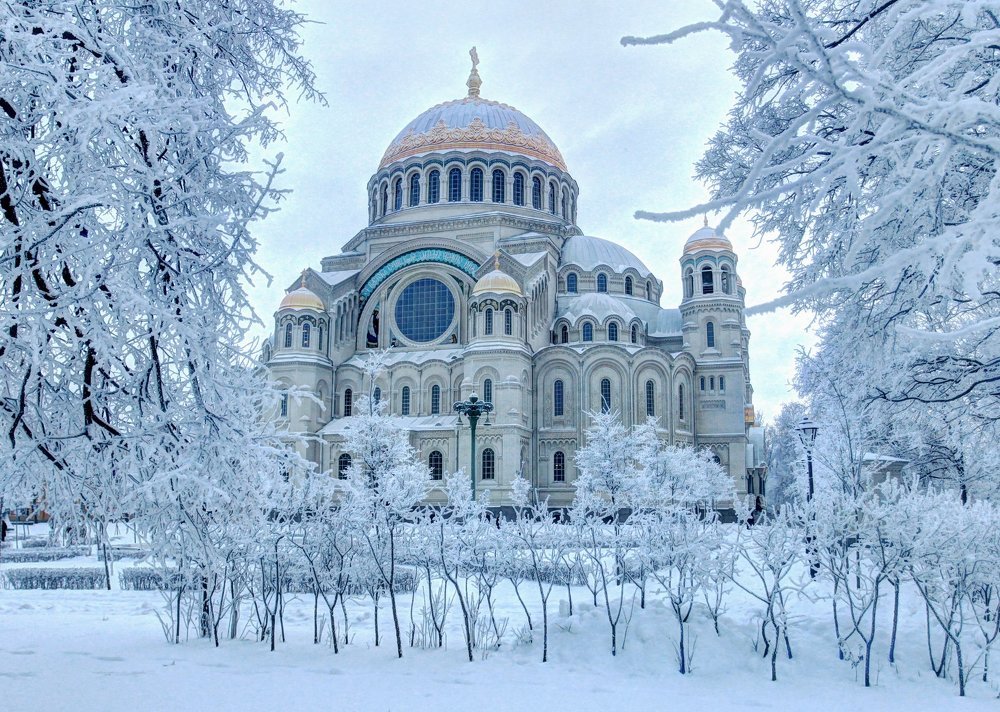 В январе