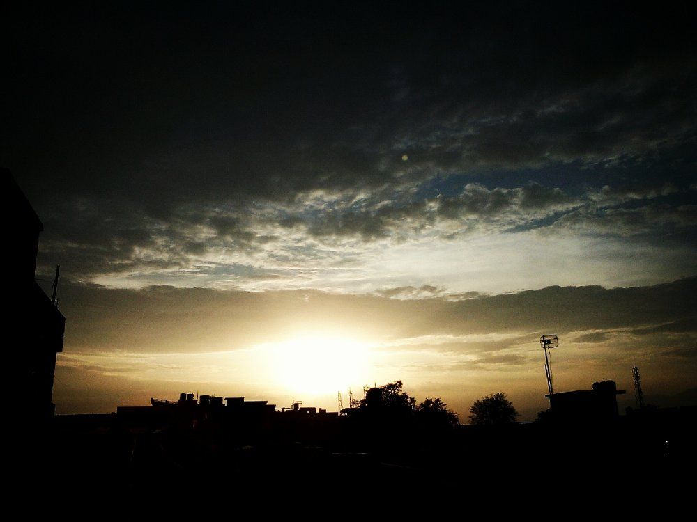 Cloudy sunset