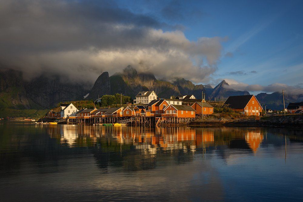 The fishing village.