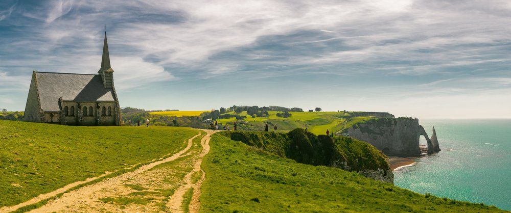 В окрестностях Этреты. In the vicinity of Etretat
