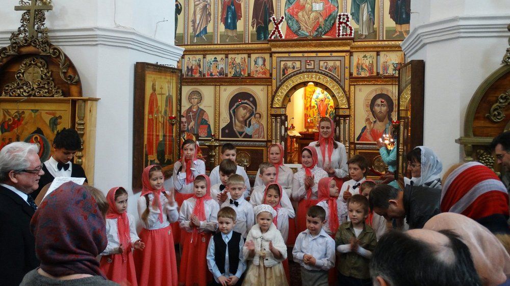 Выступление детского хора