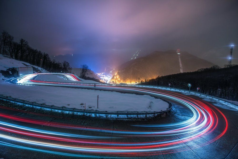 Горный серпантин