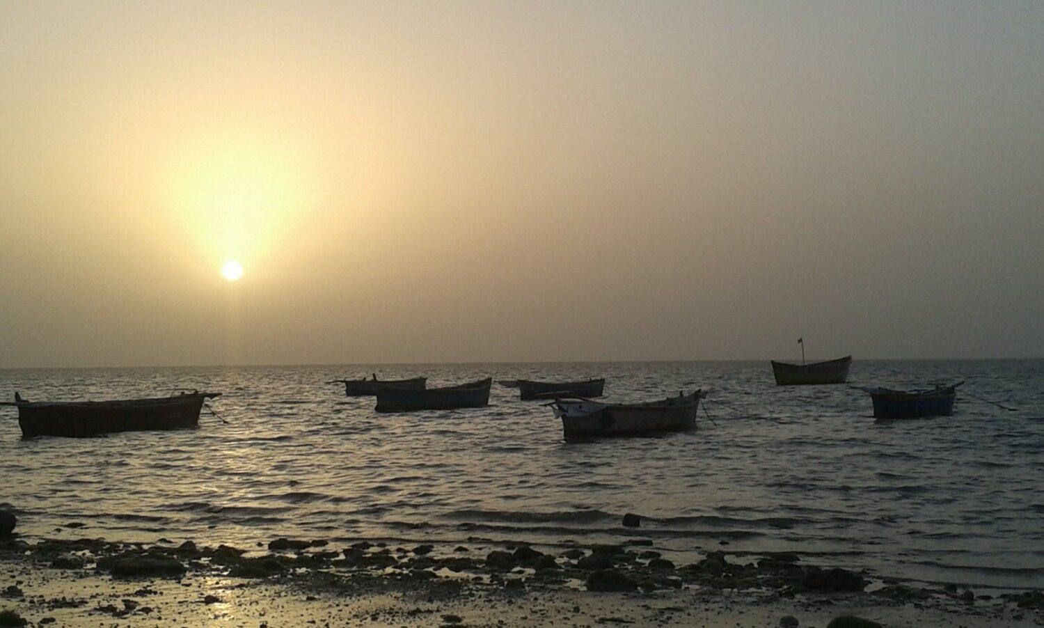 beautiful sunset view