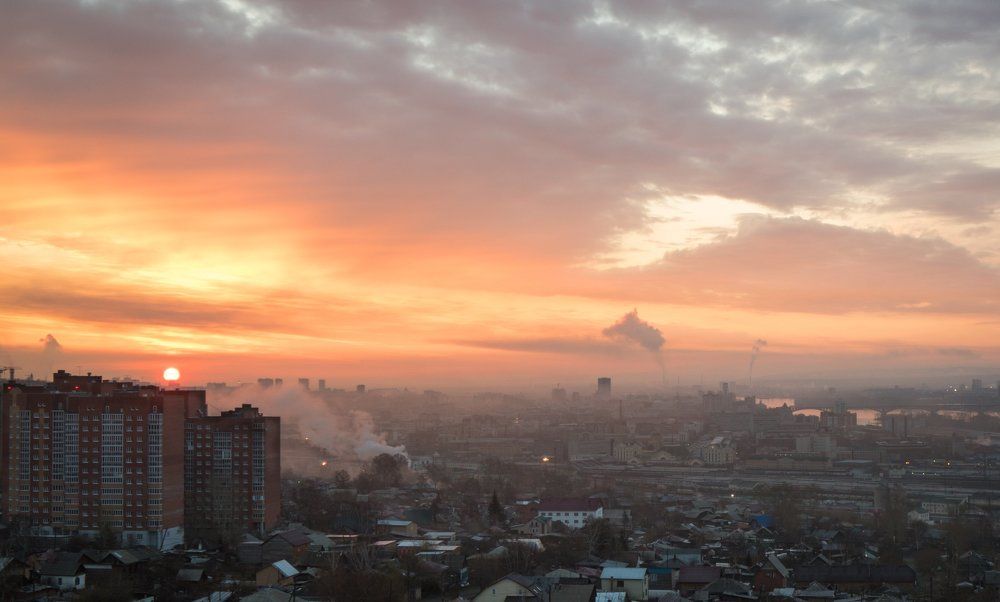 Утро в Красноярске