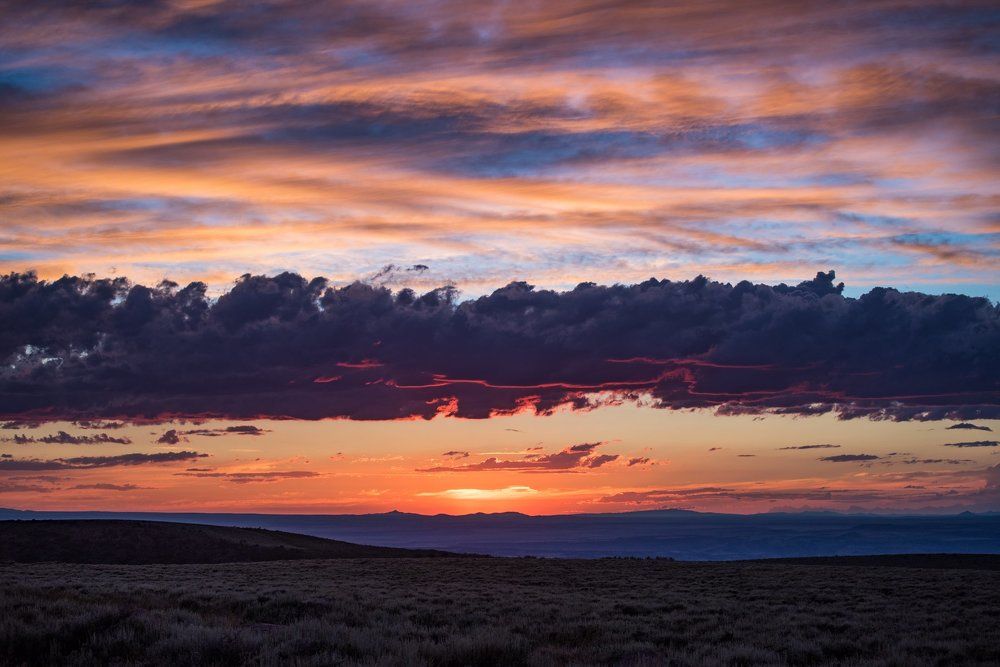 Слоеный закат