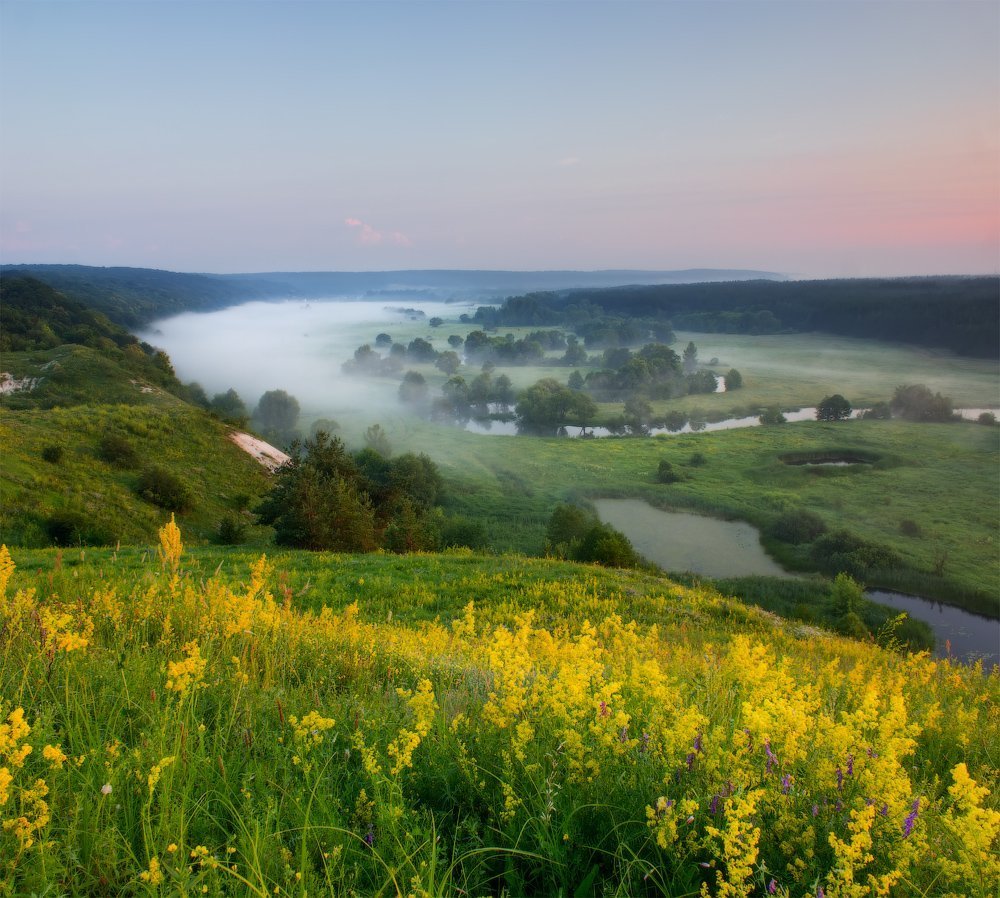 Утро на меловом холме