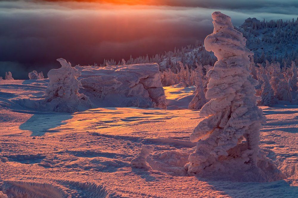 Восход солнца на Таганае.