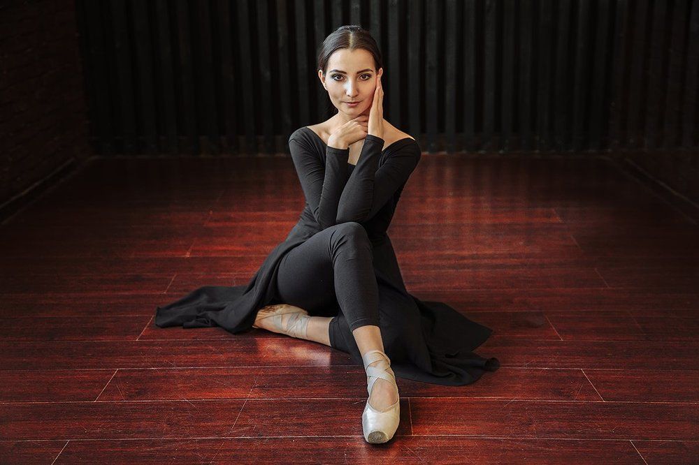 Балерина на репетиции