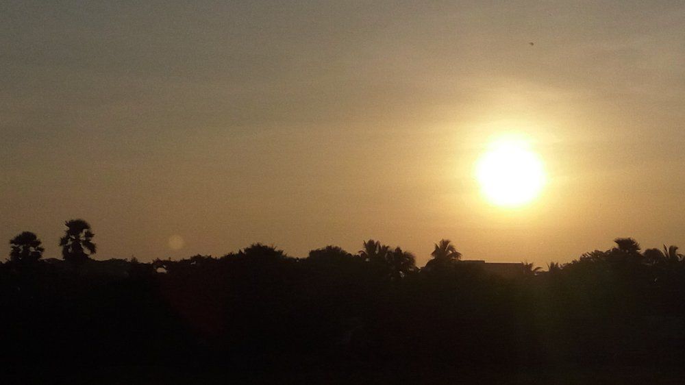 The sun rise