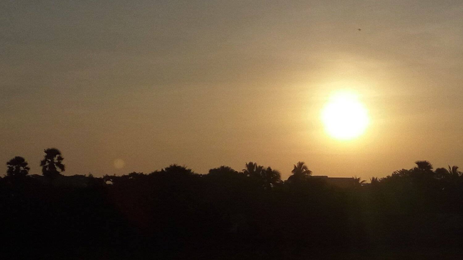 The sun rise