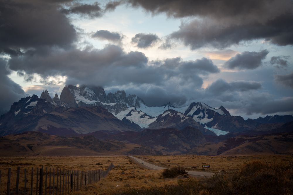 Закат в Патагонии.