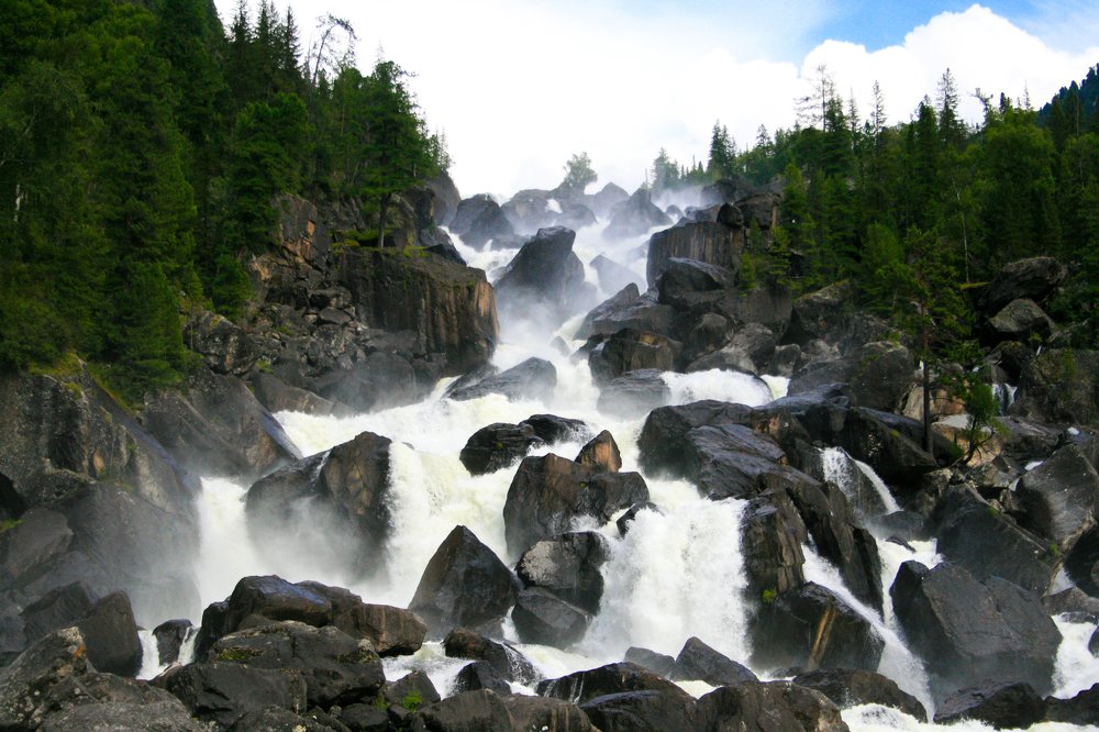 Водопад Учар, Горный Алтай