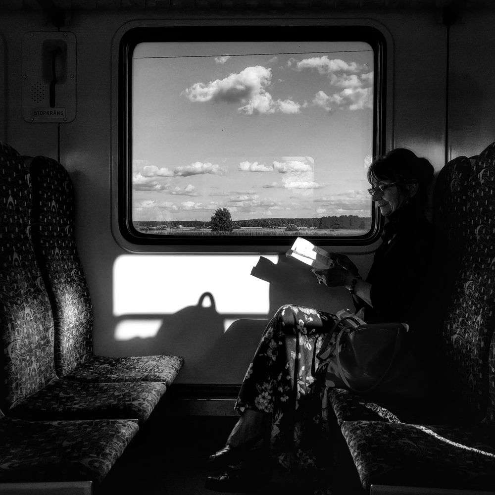 Reading on a sunny day