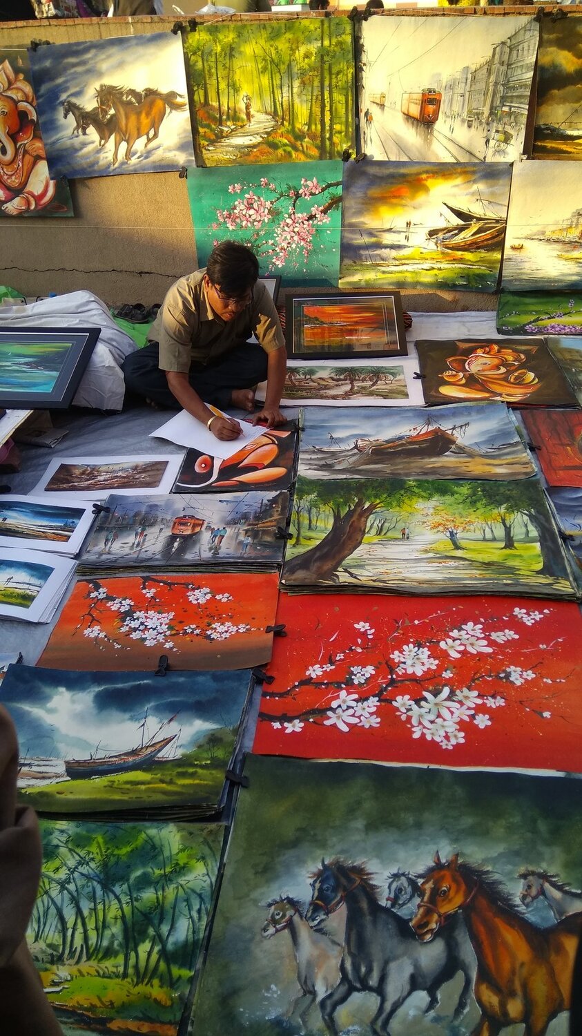 Artist and his Art works