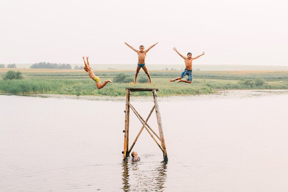 лето деревня