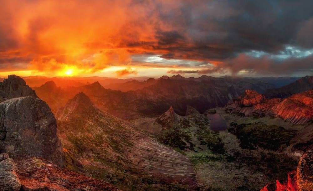 Пылающие облака