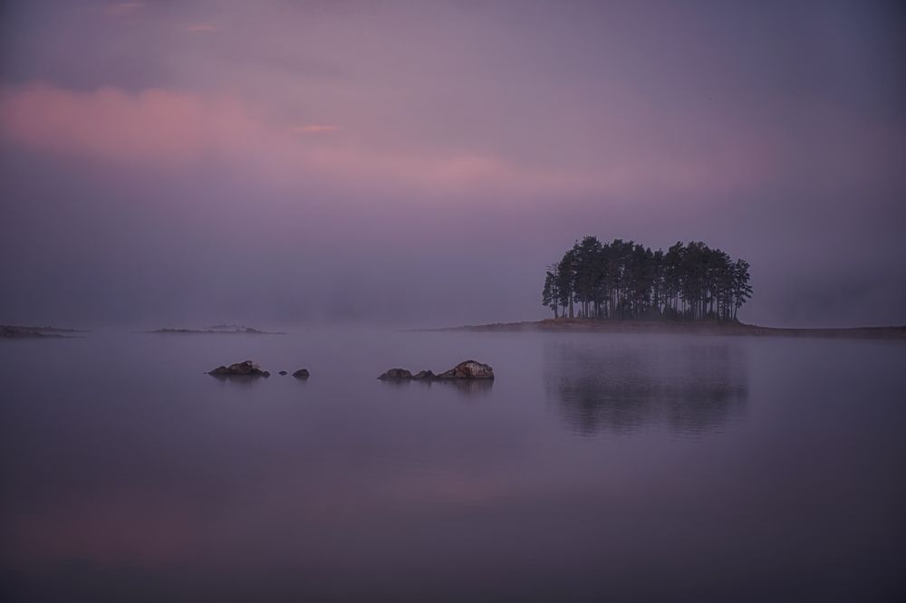 Mystical lake in Rodope Mountain , Bulgaria