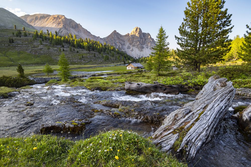 Twilight in the dolomites