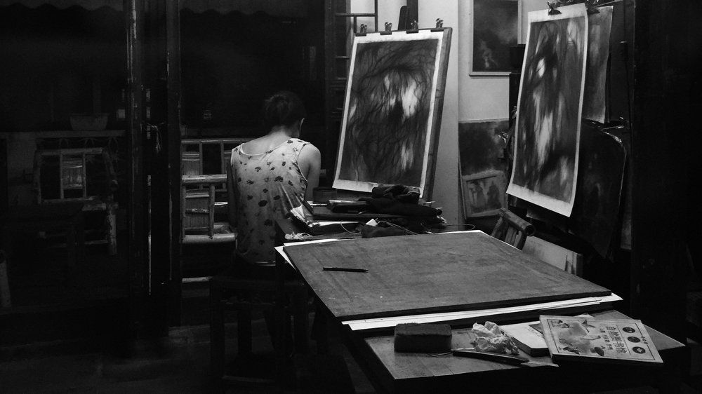Black and white artist