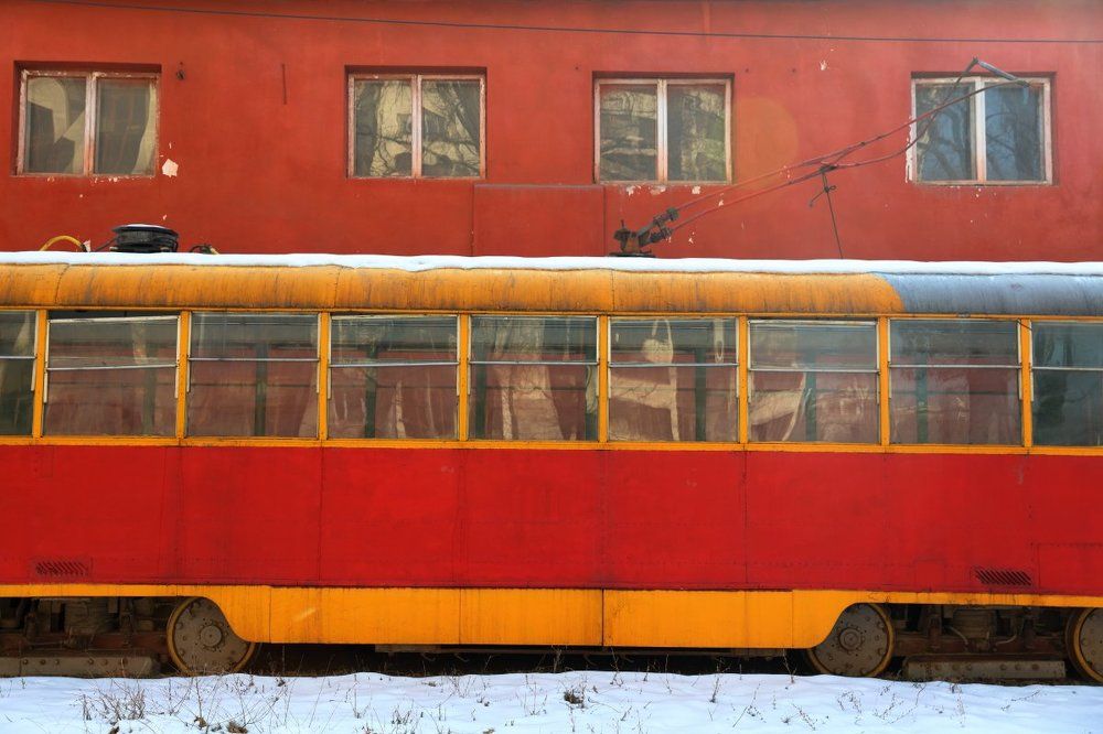 Трамвайное депо.