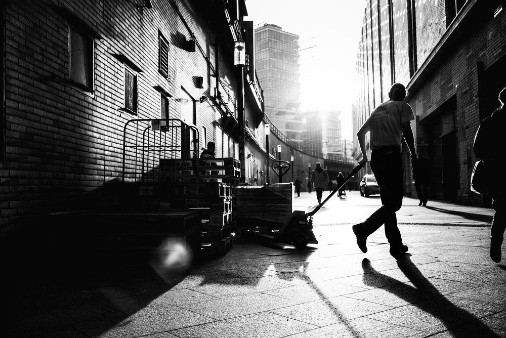 in the alley