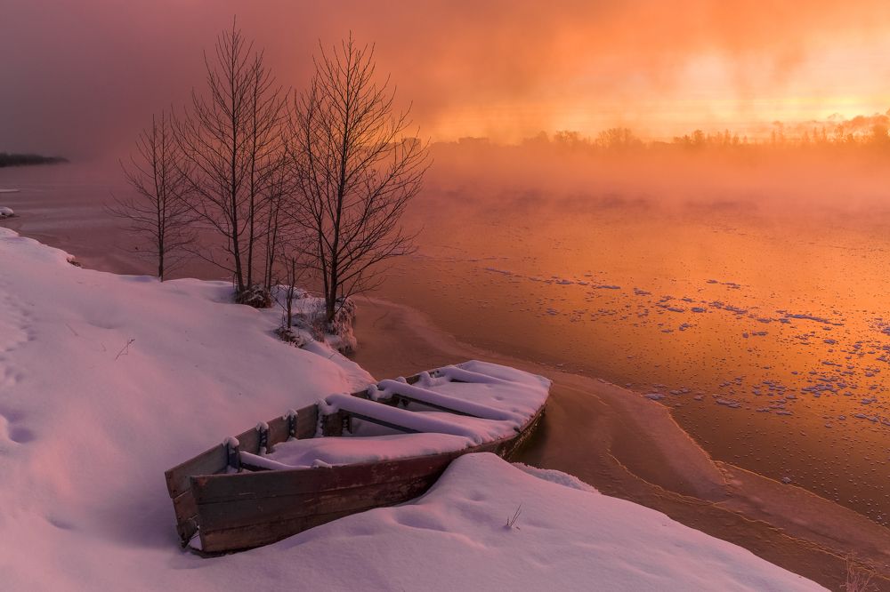 Морозное утро.