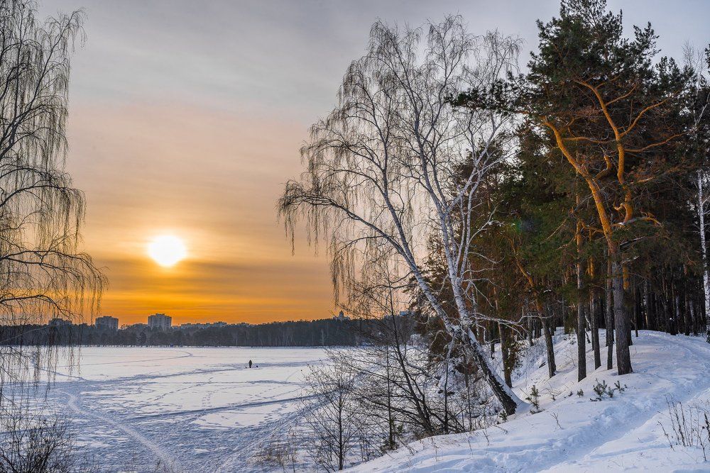 Утро на озере