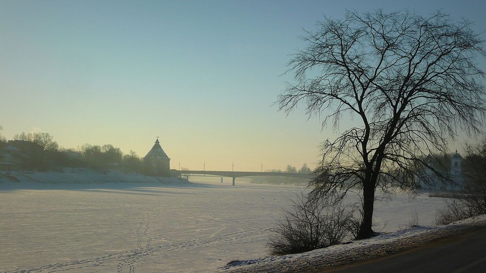 Морозное утро.
