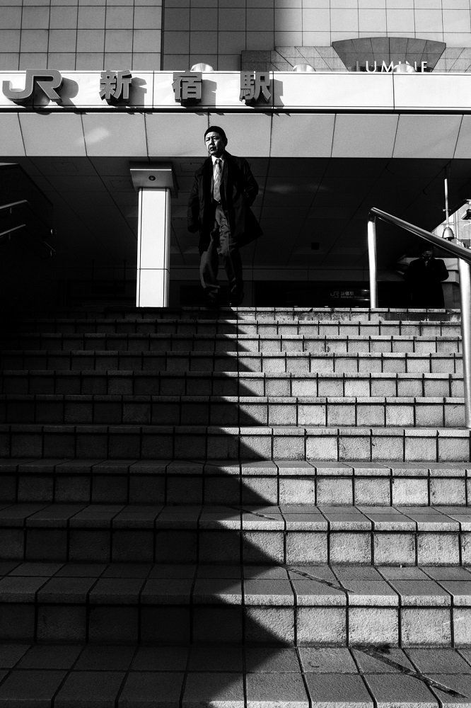 man on stairs