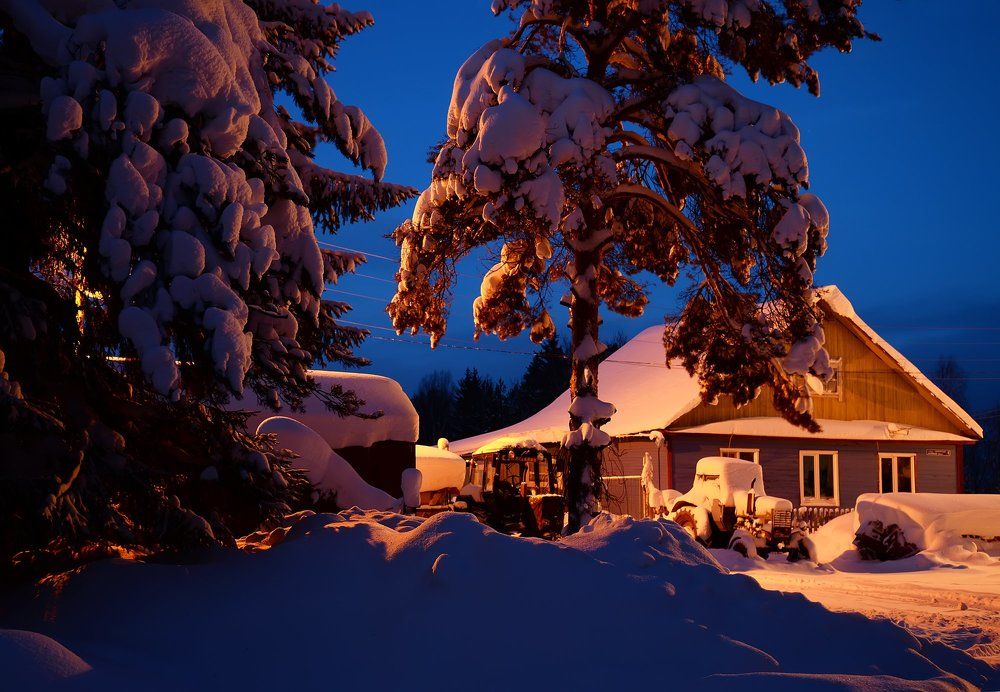 Вечер в деревне