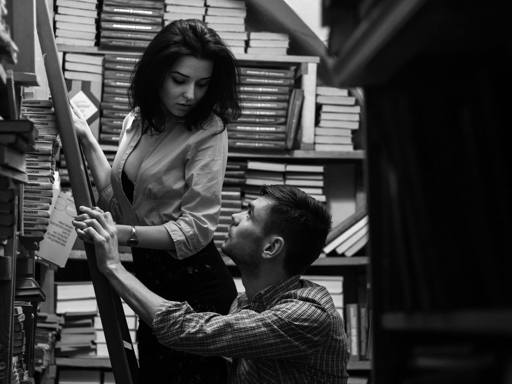 В библиотеке