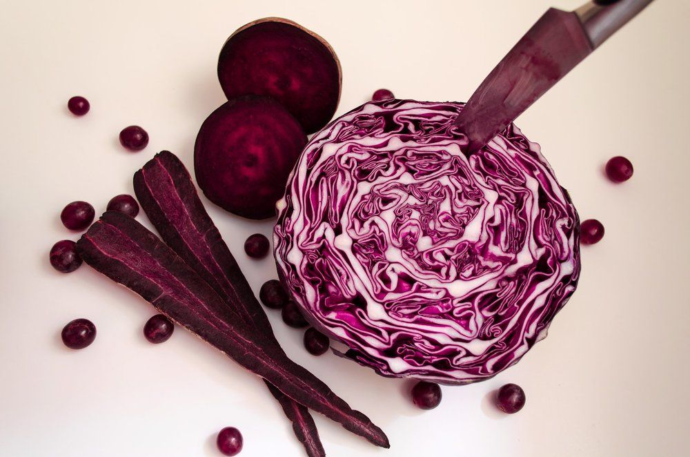 Still life in purple