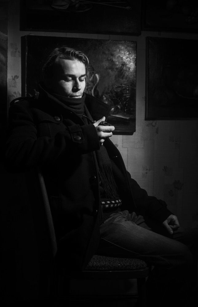 Портрет с трубкой