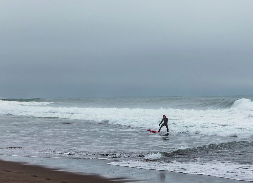 Халактырский пляж, Камчатка, берег Тихого океана, сентябрь 2016