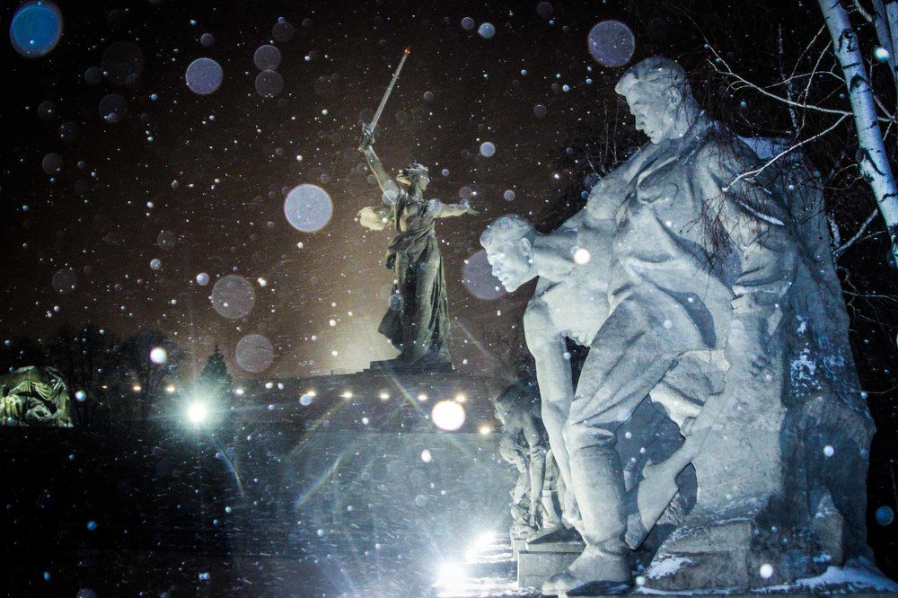 Ночной Мамаев Курган