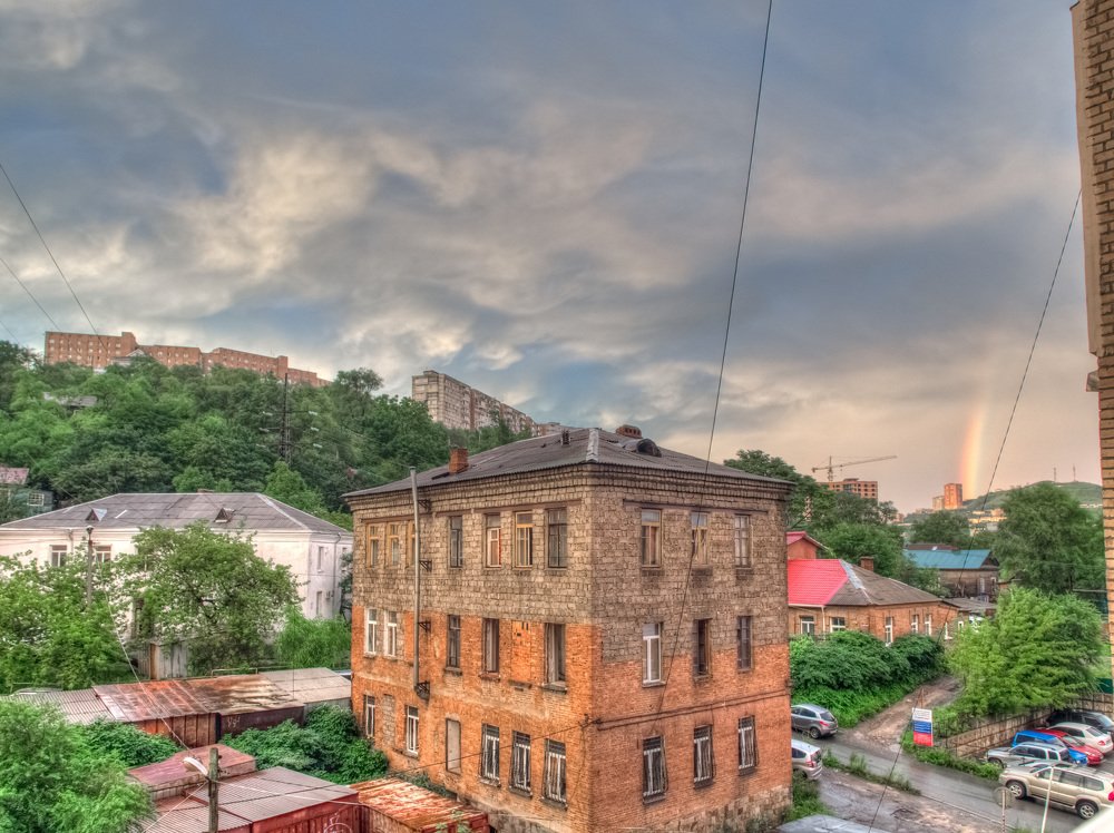 радуга в городе