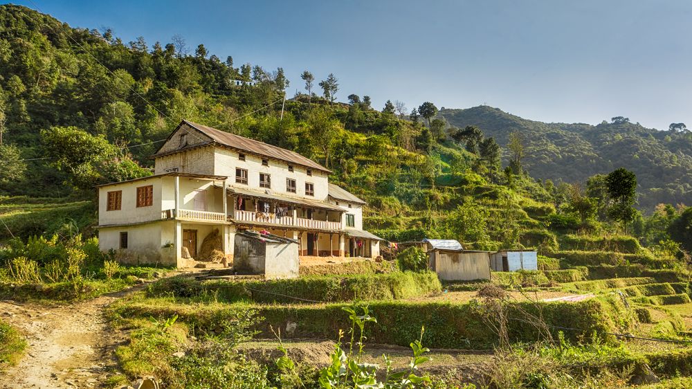 House in the Nepalese village / Дом в непальской деревне