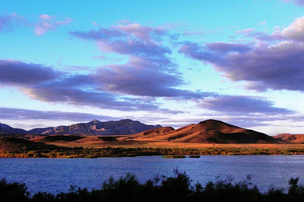 закат на о.Бугаз