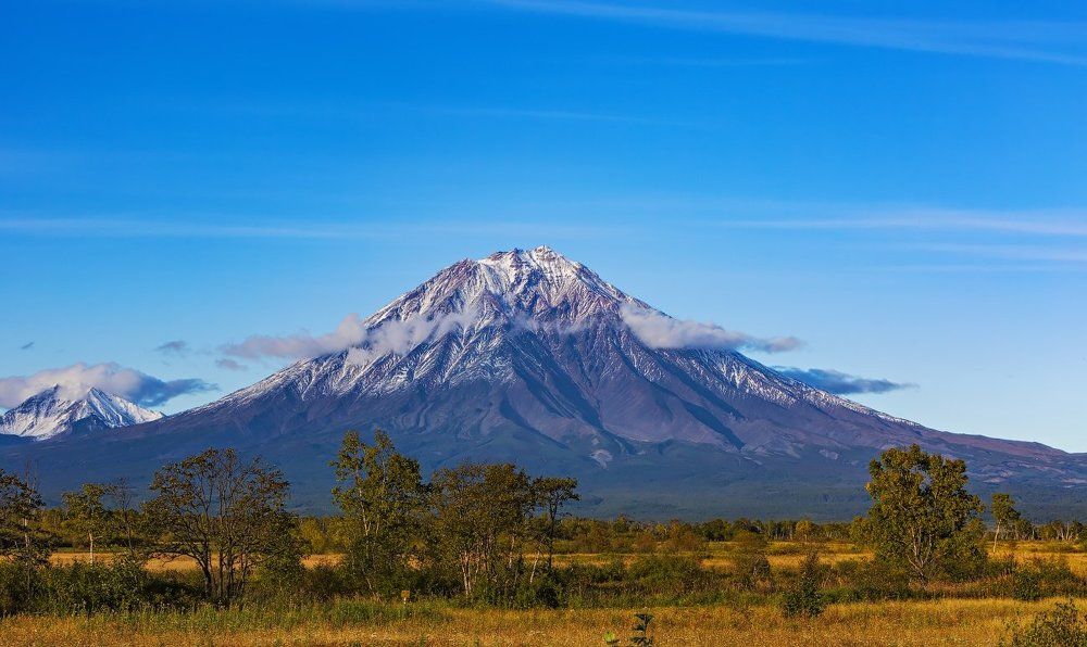 Вулканы Корякский,Авачинский и Вилючинский