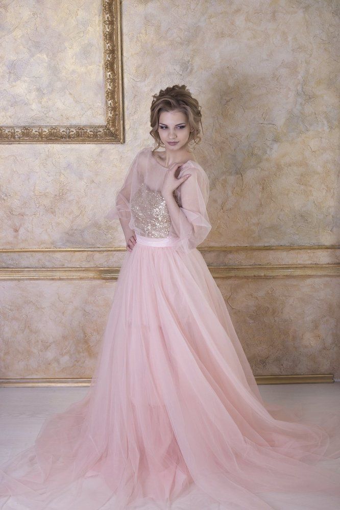 невеста в розовом