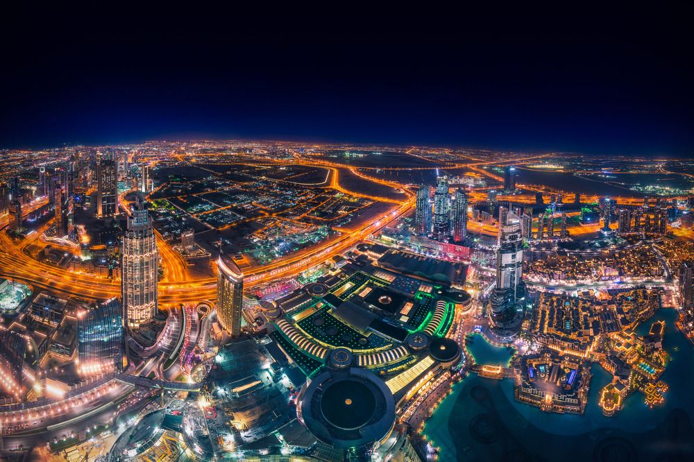 Ночной Дубай
